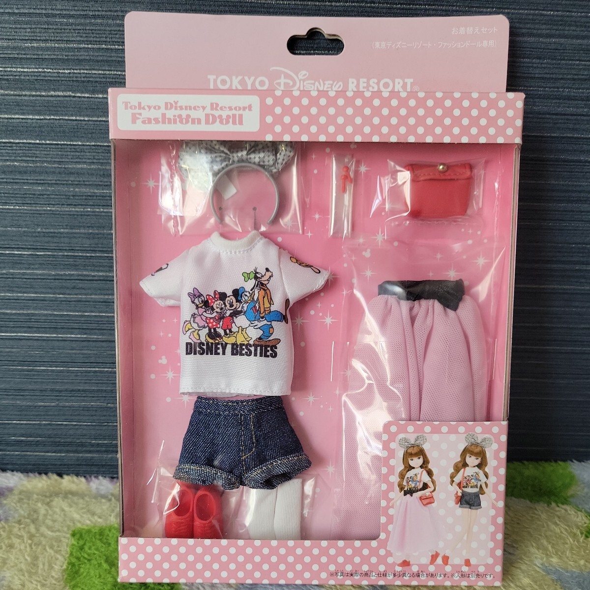  новый товар нераспечатанный # Tokyo Disney resort мода кукла для . надеты изменение комплект ( футболка шоу хлеб )