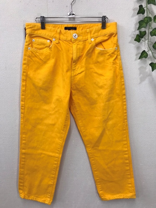 2542　メンズ　【Tommy HILFIGER　日本製】新品本体価格￥14,000　コットン100%　パンツ　　サイズ：001　　色：イエロー_画像1