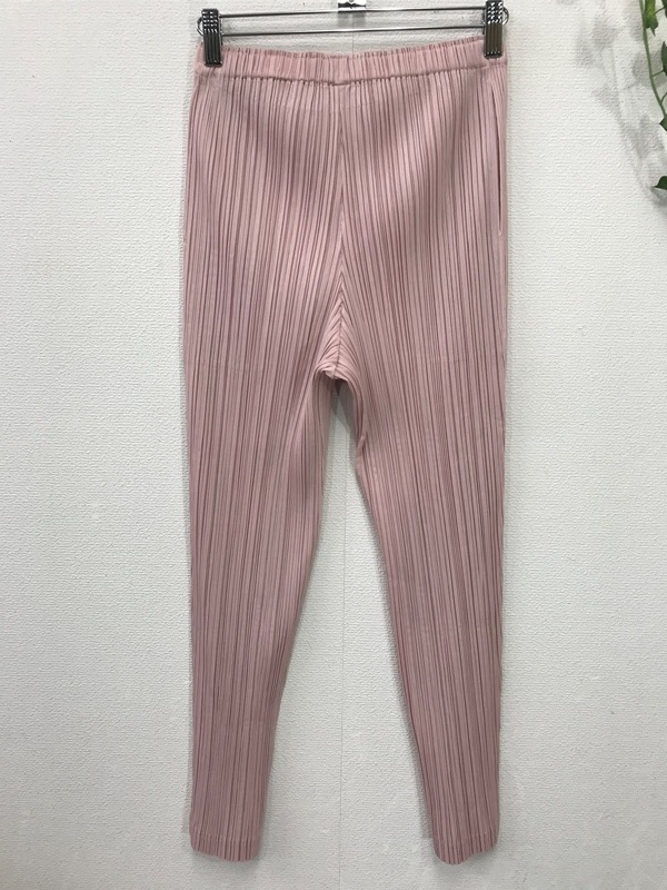 2673　【　イッセイミヤケ　PLEATS　PLEASE　】日本製　プリーツパンツ　サイズ：2　　色：淡いピンク_画像4