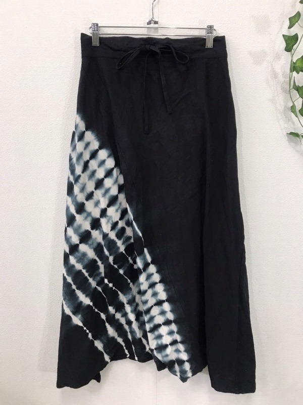 2602 [ sou*sou ] cotton 100% sarouel pants size :L color : black pattern entering 