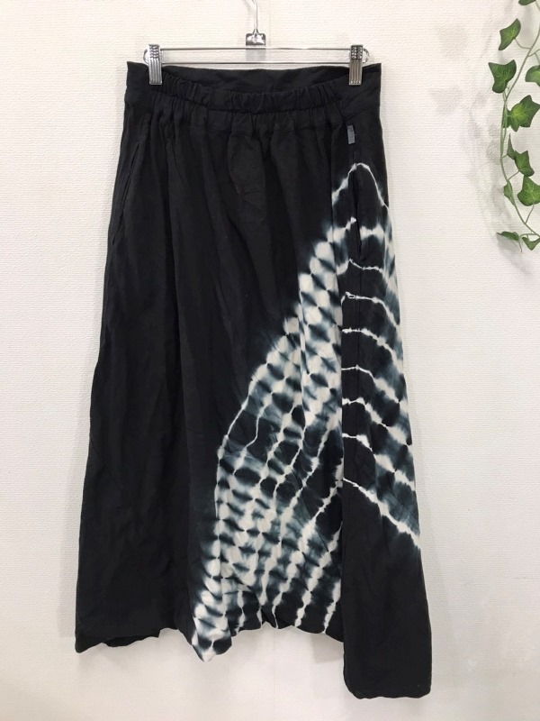 2602 [ sou*sou ] cotton 100% sarouel pants size :L color : black pattern entering 