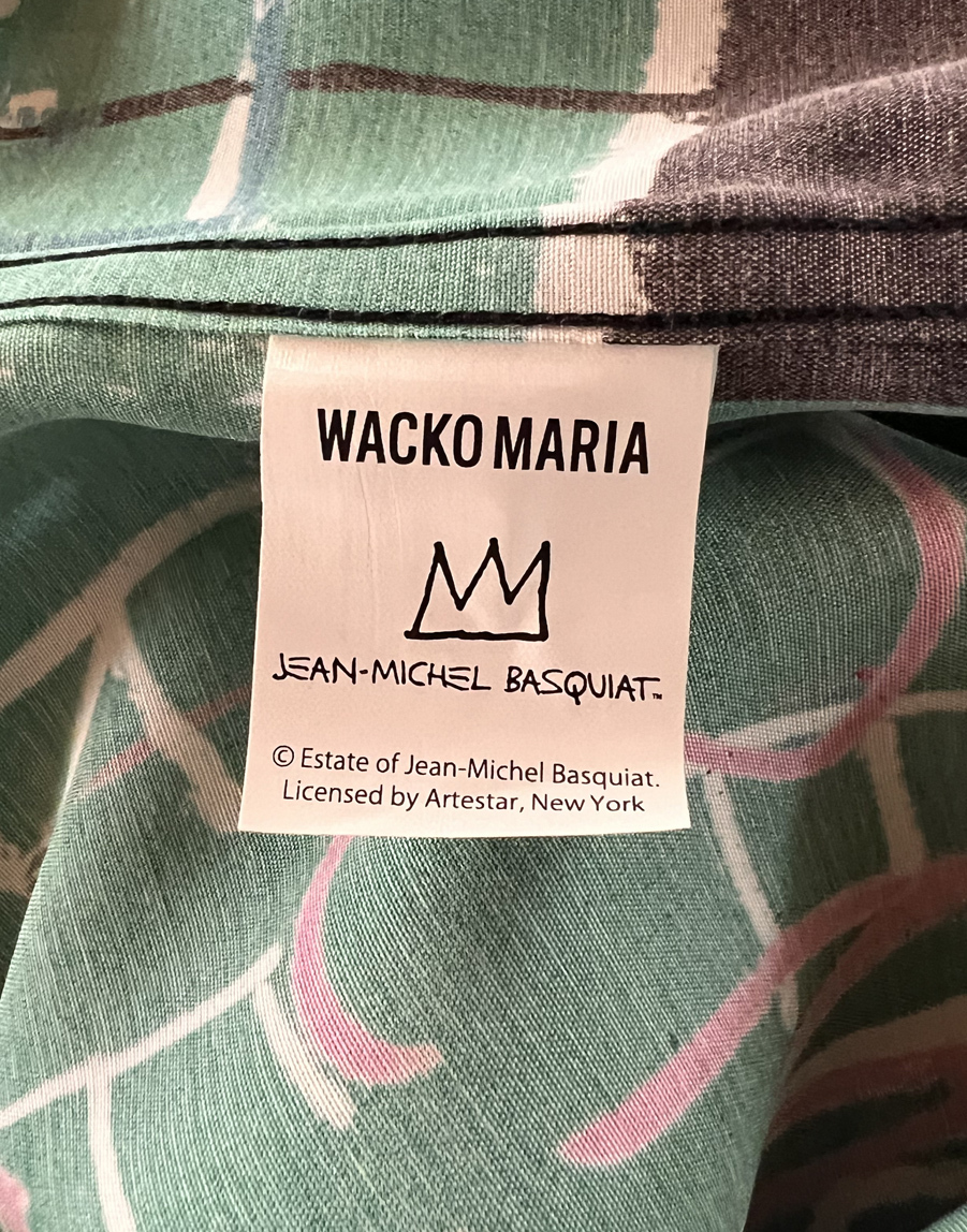 WACKO MARIA ワコマリア JEAN-MICHEL BASQUIAT バスキア コラボ ハワイアンシャツ Lサイズ_画像8