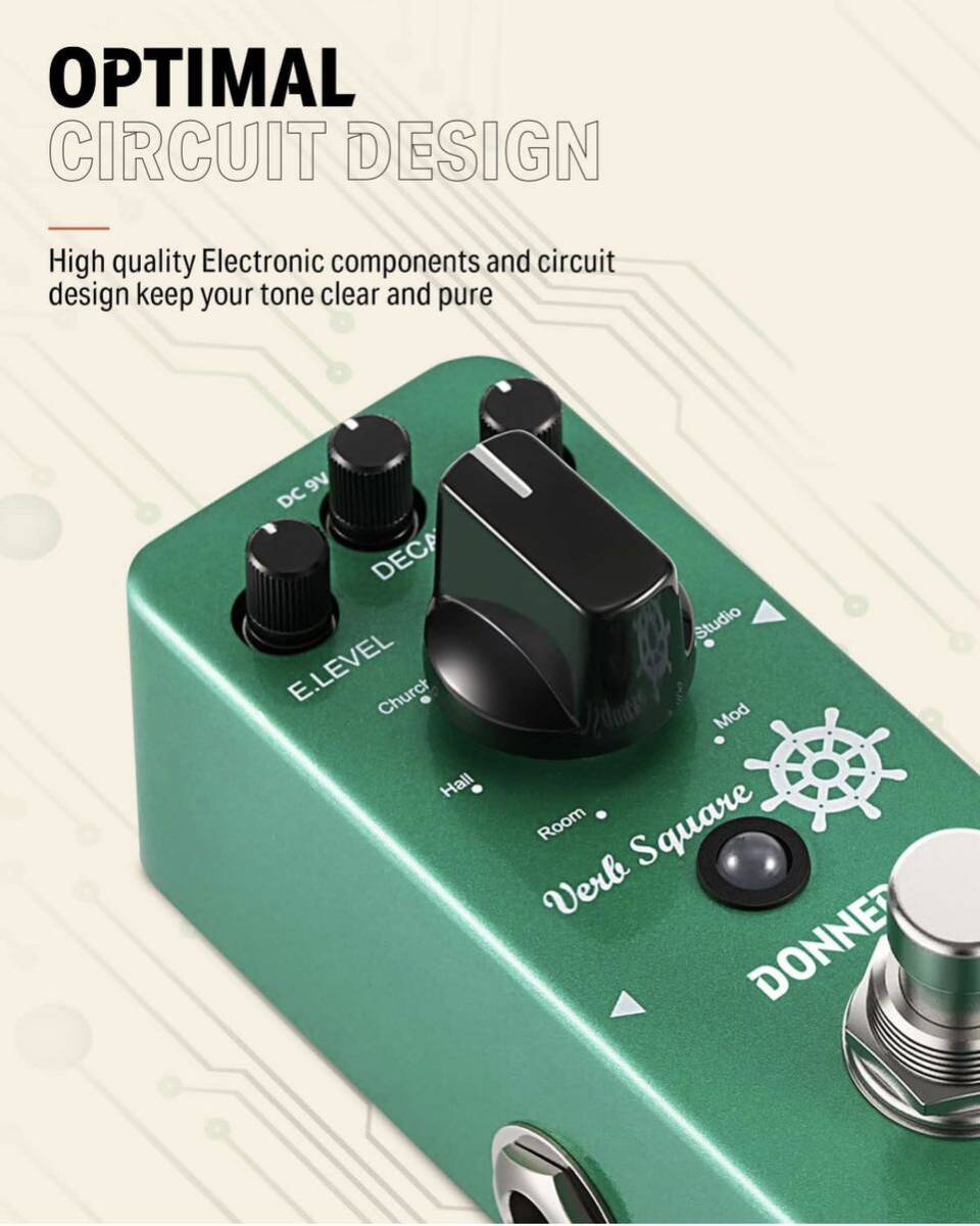 Donner Reverb effector 7 mode moju ration Verb Square