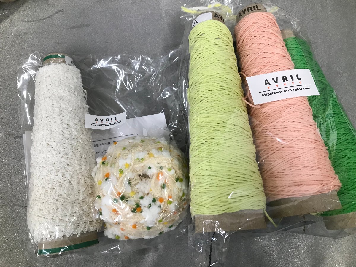 05-17-402 ◎AK【小】 未使用品　手作りキット アヴリル AVRIL ハンドメイド材料 毛糸 トール ミニバッグ 2点セット_画像4