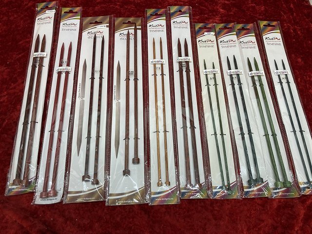 05-13-733 *AK hand made handicrafts knitting braided stick braided needle knitted Pro Dream z set sale 10 point set unused goods 