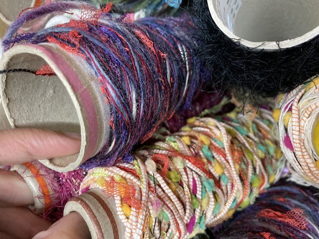 05-14-726 *AK hand made handcraft raw materials thread knitting wool AVRIL discount .. thread avuliru is .. thing set sale knitting unused goods 