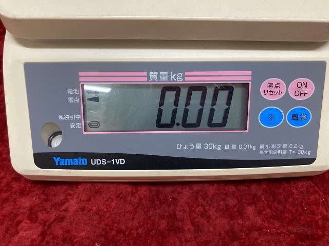 05-15-712 *AK измерение измерительный прибор Yamato цифровой тип сверху тарелка автоматика измерение UDS-1VD 30kg измерение шкала б/у товар 