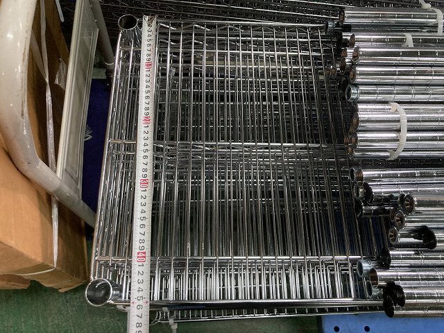 .-3194!AO Osaka pickup limitation office furniture metal rack display shelf steel rack 5 step 45×120 H180 set used 