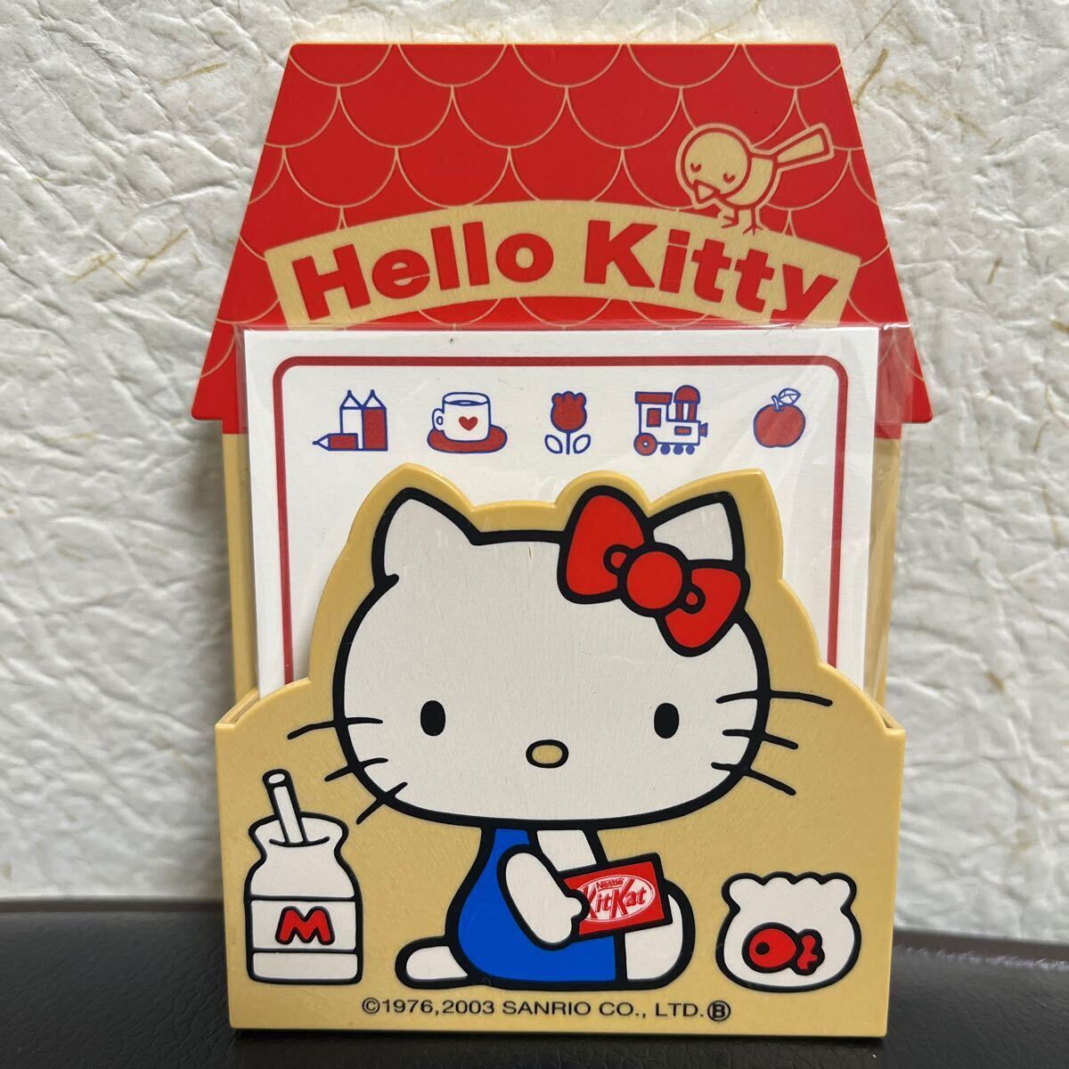 ハローキティ　メモスタンド　メモ帳　2003年製　Hello　Kitty　サンリオ　★未使用★ _画像1