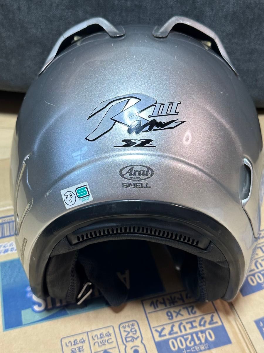 アライ arai ヘルメット シルバー　ジェットヘルメット　SZ-Ram3