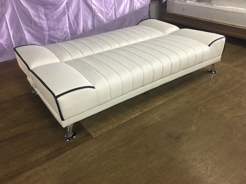  american casual sofa bed single bed single black white red 3 color correspondence 3 -step reclining bed 