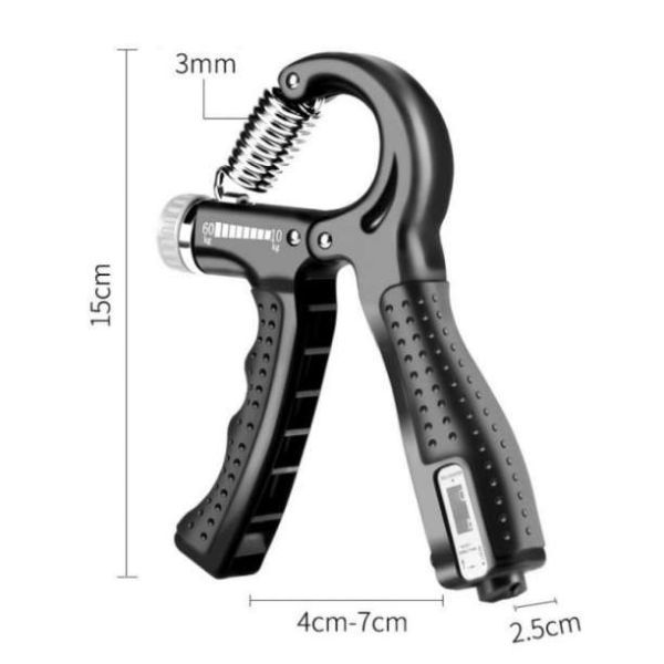 ハンドグリップ シルバー トレーニング 握力計 筋トレ グリッパ_画像3