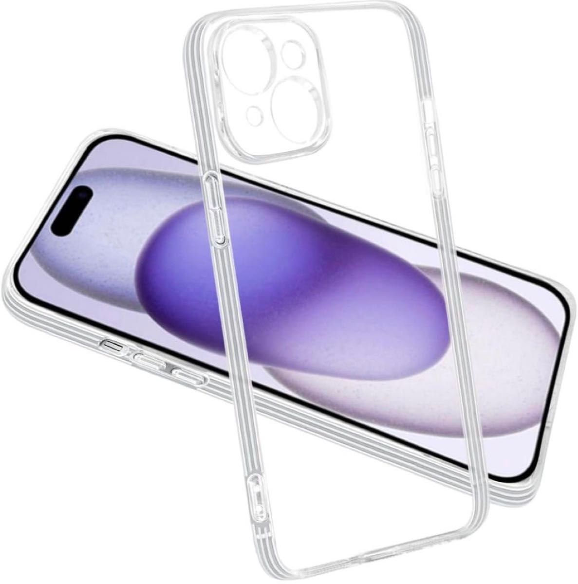 iPhone15Plus iPhone14plusケース クリア 透明 軽量薄型 耐衝撃 アイフォン TPU素材 四隅滑り止 