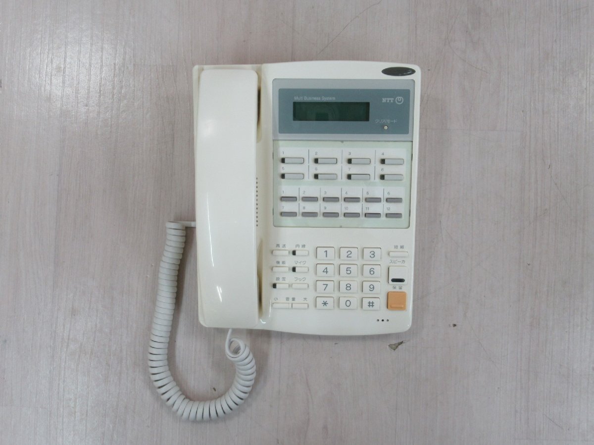 ▲Ω YJ 127 保証有 NTT RX-8LTEL-(1) 標準電話機 画面確認済 動作OK・祝10000!取引突破!!_画像2