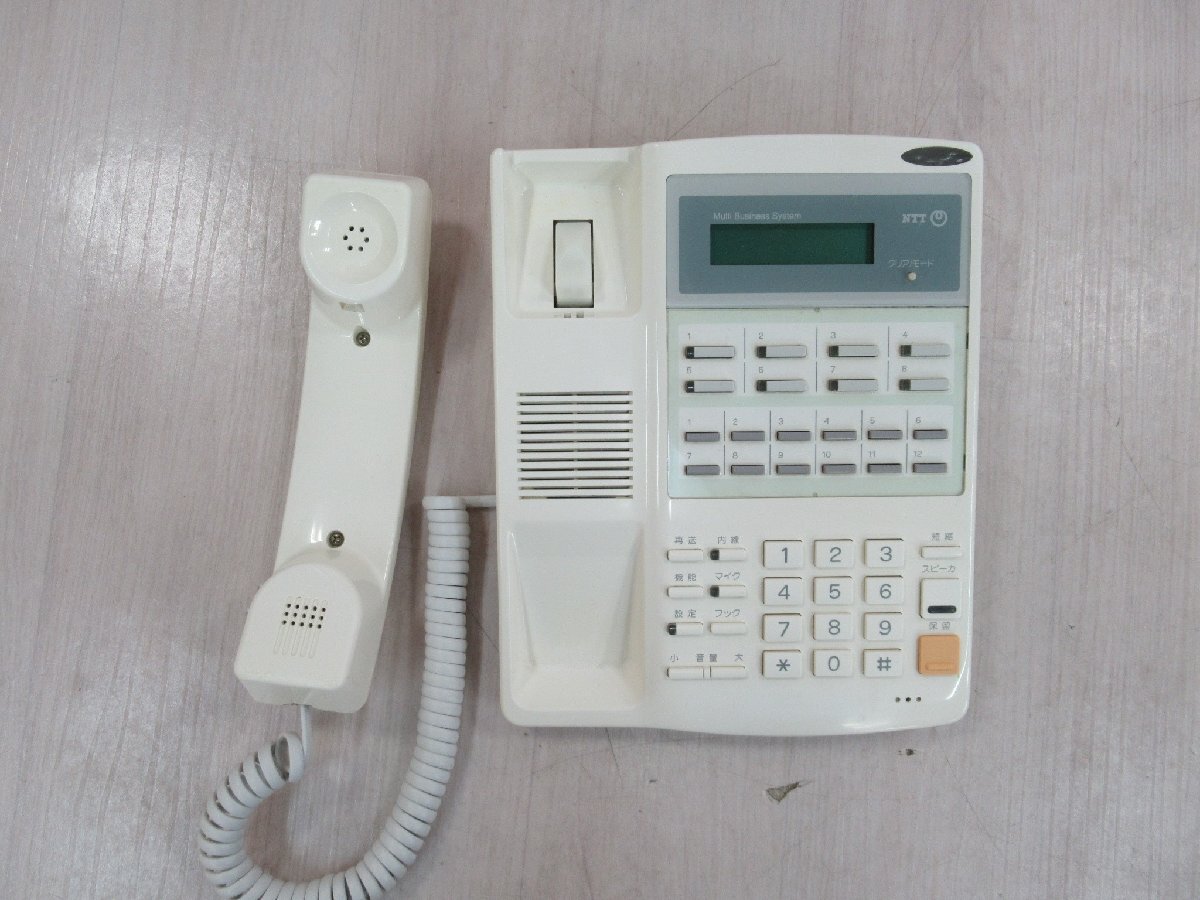 ▲Ω YJ 127 保証有 NTT RX-8LTEL-(1) 標準電話機 画面確認済 動作OK・祝10000!取引突破!!_画像3