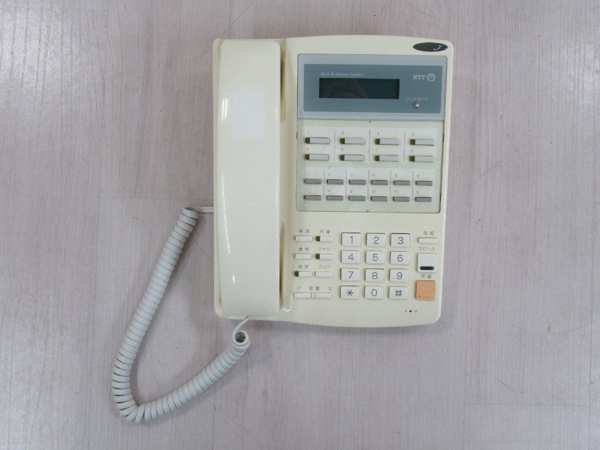 Ω YJ 136 保証有 NTT RX-8LTEL-(1) 標準電話機 動作はOK 画面映らず格安出品・祝10000!取引突破!!_画像2
