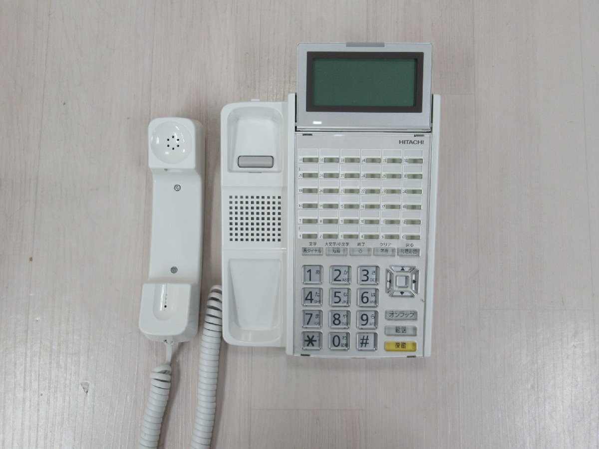 ▲Ω YJ 191 保証有 HITACHI HI-36E-TELSDA 日立 36ボタン多機能電話機 12年製 2台セット_画像3