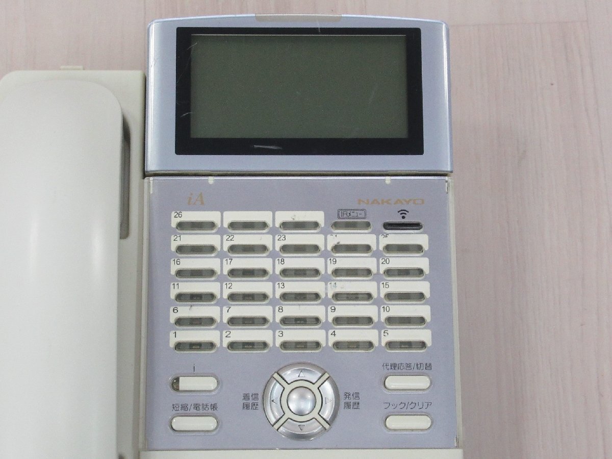 △ナカヨ NYC-26iA-IR 26ボタン赤外線通信機能付電話機 保証有 △ナカヨ NYC-26iA-IR 26ボタン赤外線通信機能付電話機 保証有
