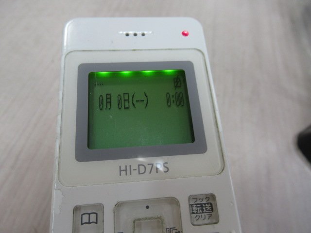 Ω ア16043※保証有 日立 デジタルコードレス電話機 HI-D7PS 14年製 電池 / 取説付_画像10