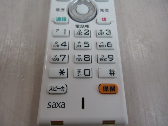 Ω ZP2 16085※保証有 キレイ 22年製 Saxa サクサ PLATIAⅢ プラティア3 WS1000(W) DECTコードレス電話機_画像3