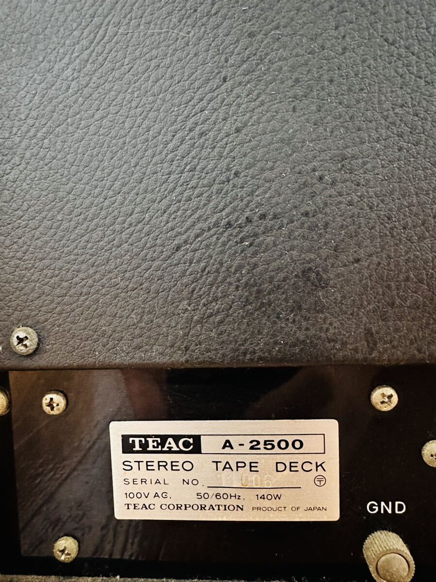 ティアック TEAC A-2500 オープンリールデッキ open reel deckオーディオプレーヤー audio player ステレオテープデッキ STEREO TAPE DECK_画像9
