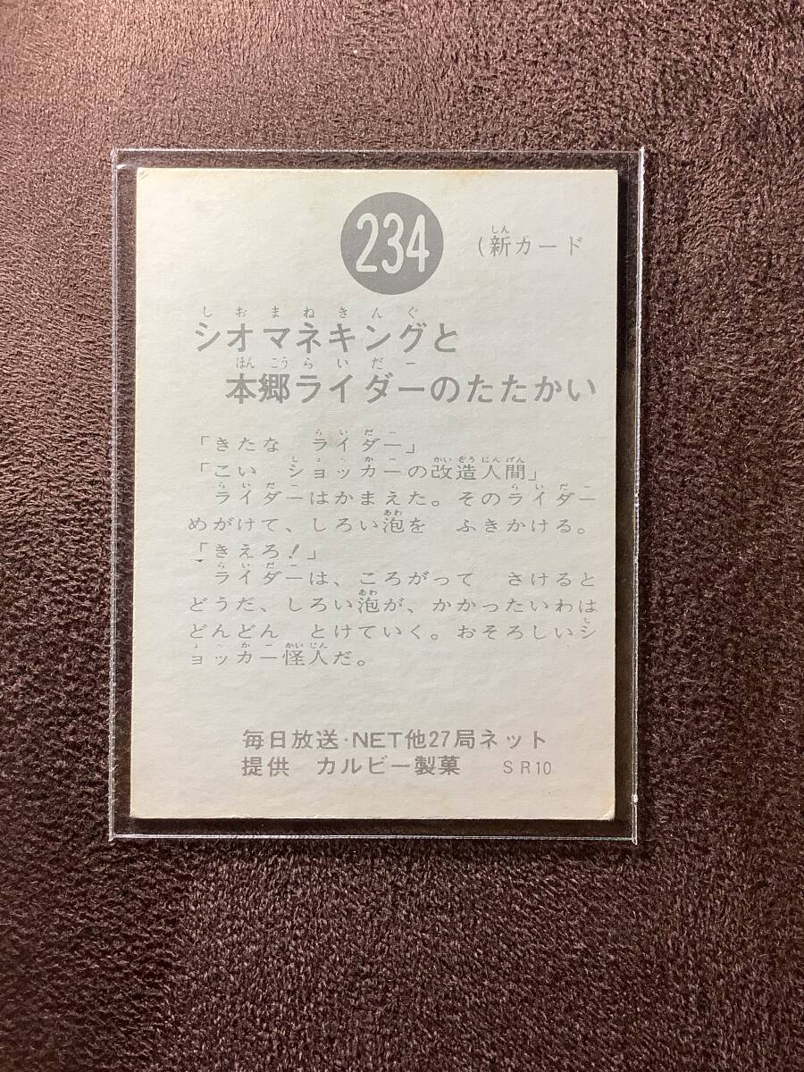 旧カルビー製菓◆仮面ライダーカード 234 SR10_画像2