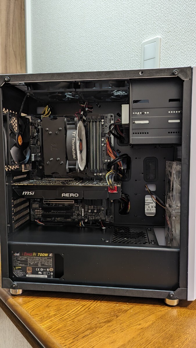 中古★自作ゲーミングPC/i7-7700K/SSD500GB+128GB/HDD2TB/メモリ16GB/GTX1080/win10pro/FF14、PSO2NGS、APEX、PUBG、Fortnite動作確認済_画像3