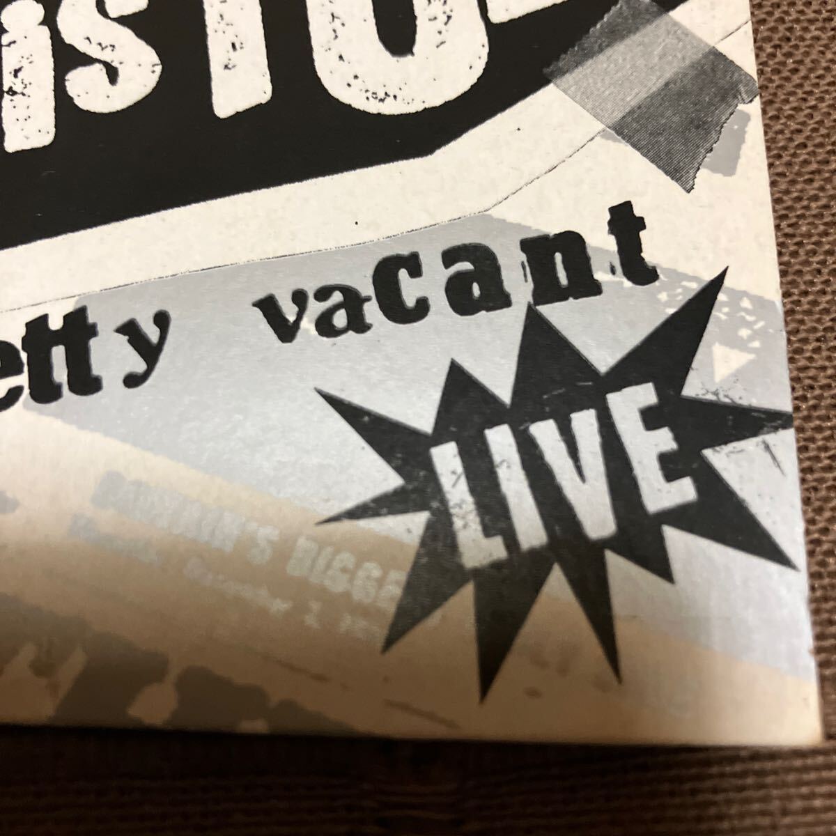 非売品 音楽CD SEX PISTOLS セックス・ピストルズ Pretty Vacant Live UK盤 紙ジャケの画像4