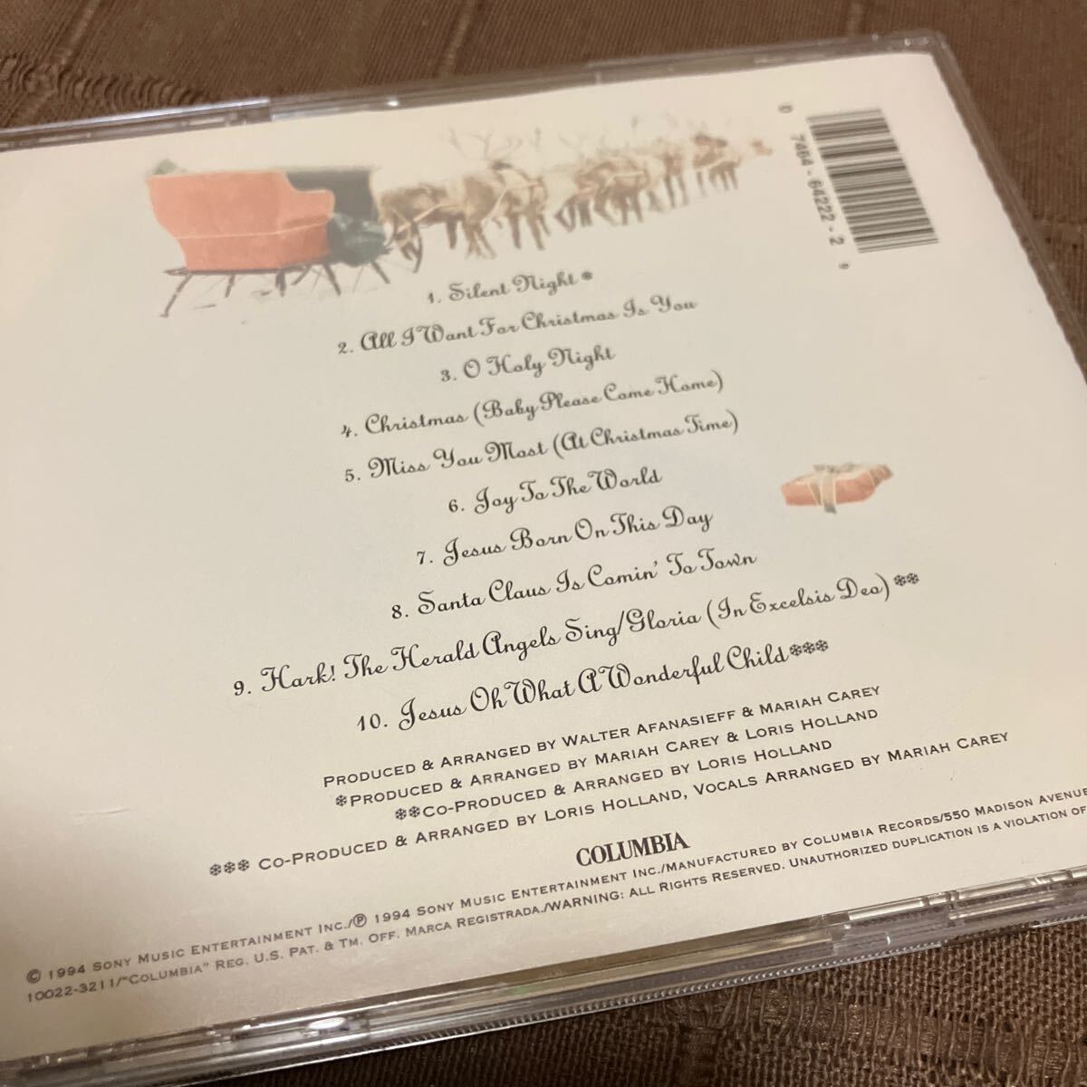 malaia* Carry Mariah Carey с автографом CD Merry Christmas альбом 
