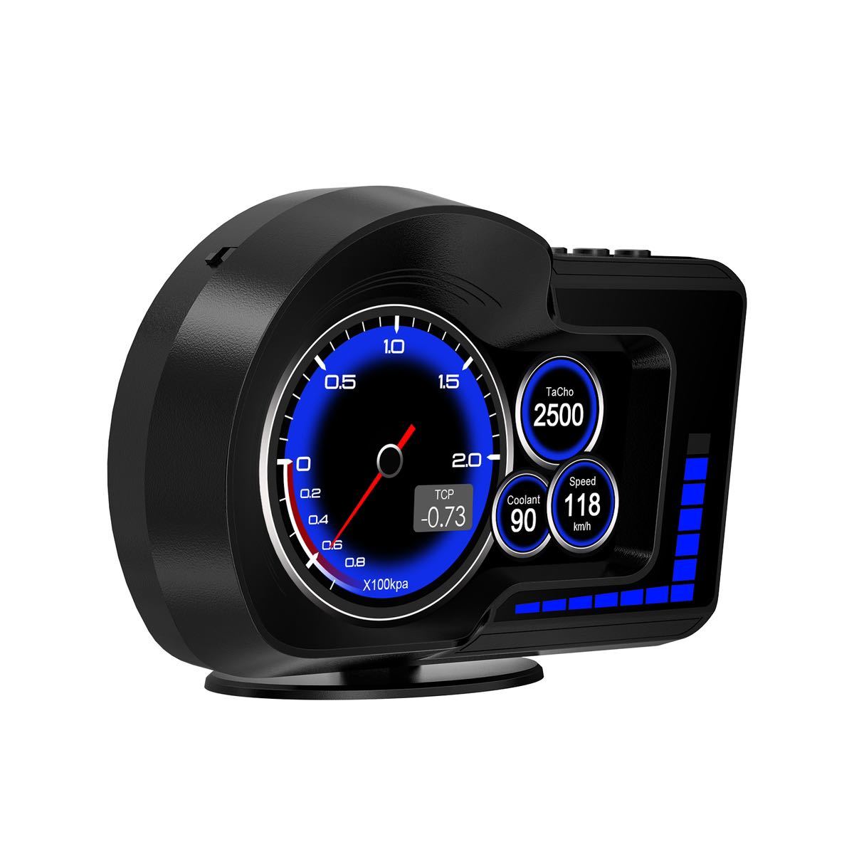 スピードメーター　タコメーター　追加メーター ヘッドアップディスプレイ GPS/OBD2モード対応　　色切替可能　新品　高品質　匿名配送_画像10