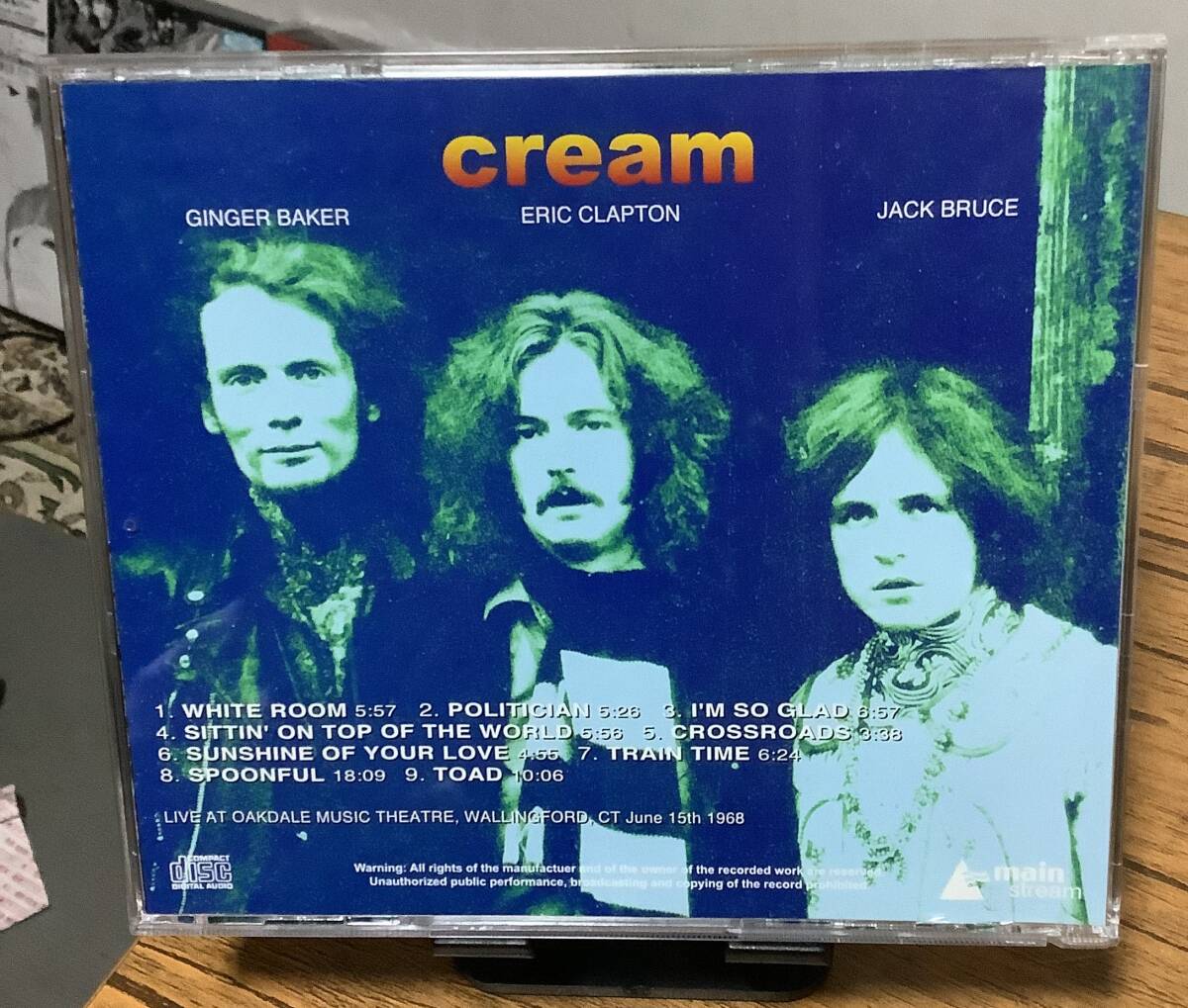 CREAM ◆ 1968/06/15 ◆ BIG BLACK LOADING ZONE ◆ main stream ◆ 特大オマケ付 ◆ クリーム クラプトン_画像3