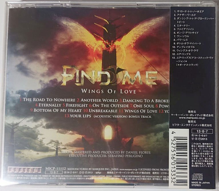 【MICP-1112 帯付国内盤】ファインド・ミー／ウィングス・オヴ・ラヴ Find Me / Wings Of Love_画像2