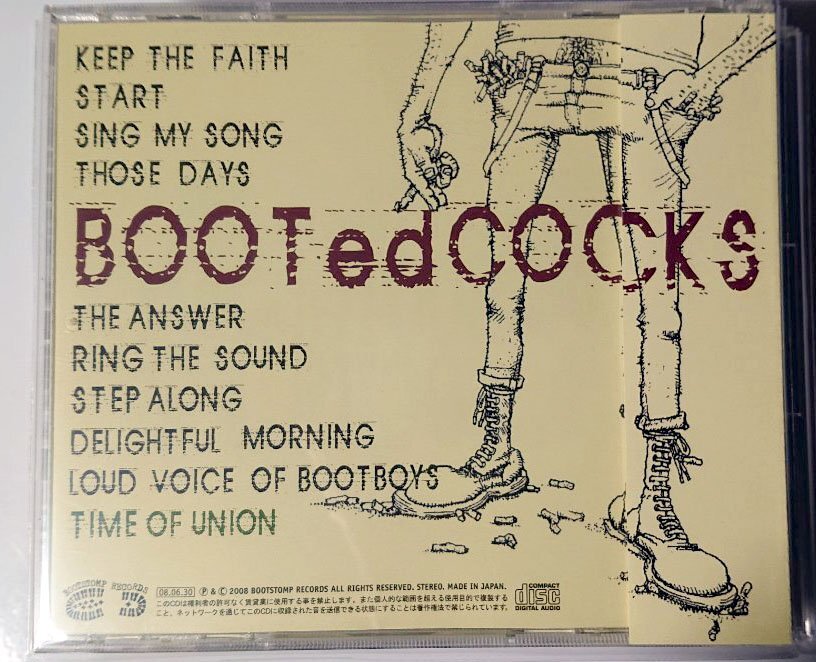 【BTSP-019】BOOTed COCKS / TIME OF UNION アイリッシュ Oi SKINHEAD_画像2