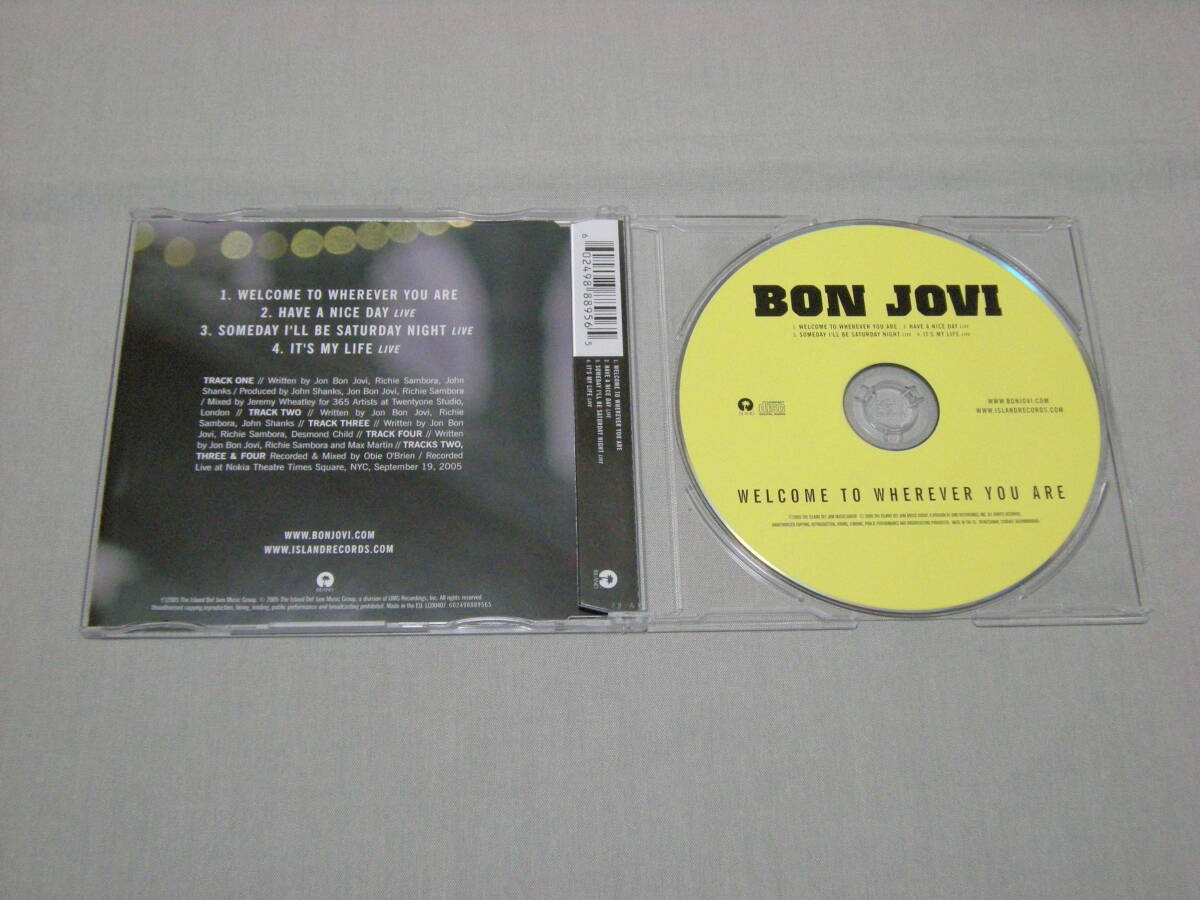 Bon Jovi 「Welcome to Wherever You Are」 EU製CD マキシ　ボン・ジョヴィ_画像2