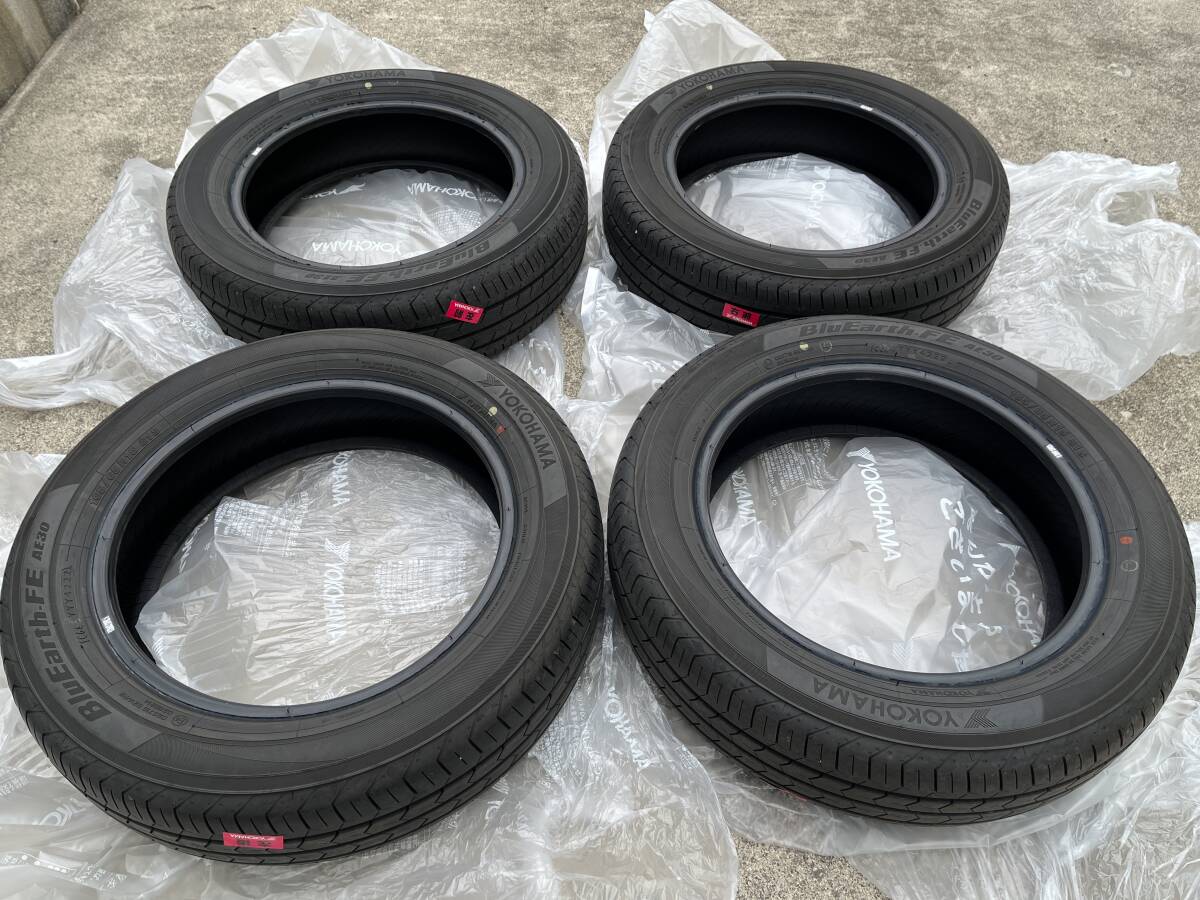 【サマータイヤ4本】 ヨコハマ ブルーアース FE AE30 165/65R15 2022年42週 9分山以上 ダイハツ・タフト_画像1