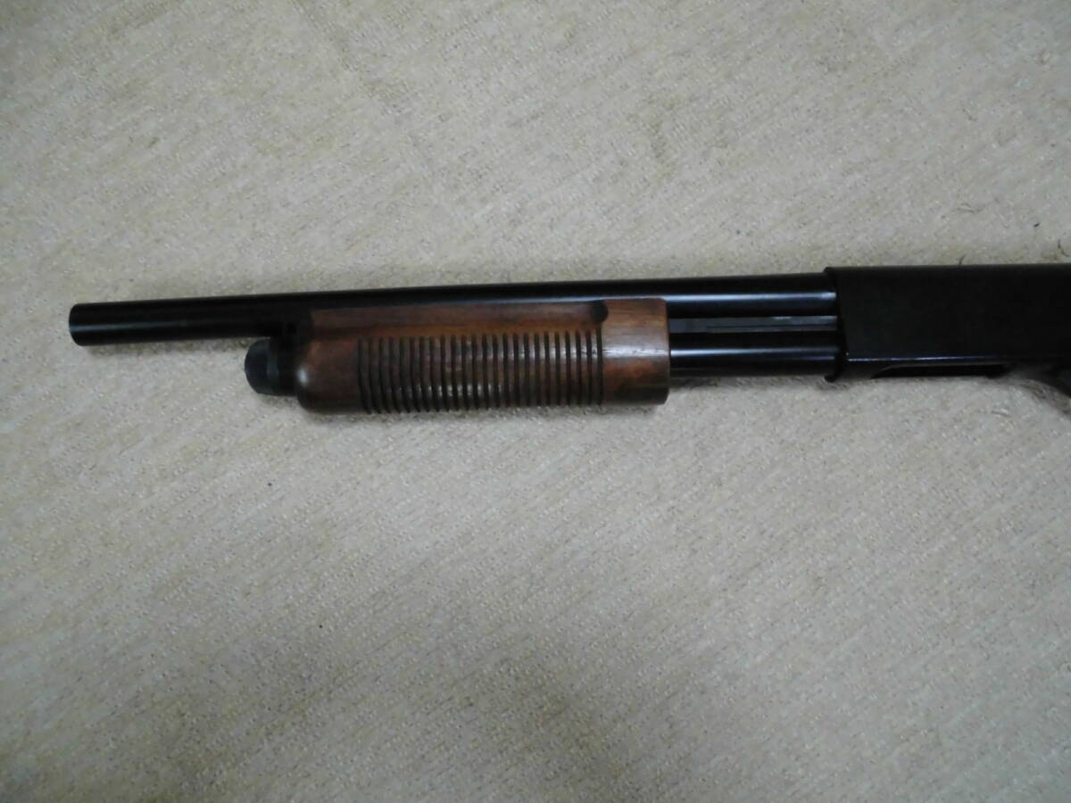  Maruzen shell Schott gun M870 wooden stock gas gun plastic Junk 