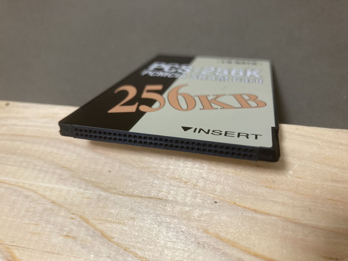 A)IO-DATA アイオーデータ PCカード 256kByte SRAM MEMORY CARD メモリーカード 動作確認済み NEOGEOでも使用可能 中古品 現状渡し (A