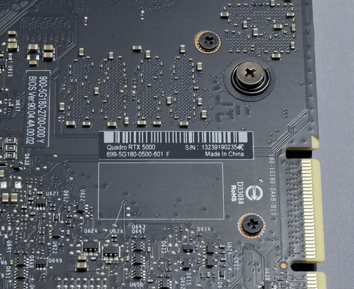 NVIDIA Quadro RTX5000 16GB GDDR6の画像3
