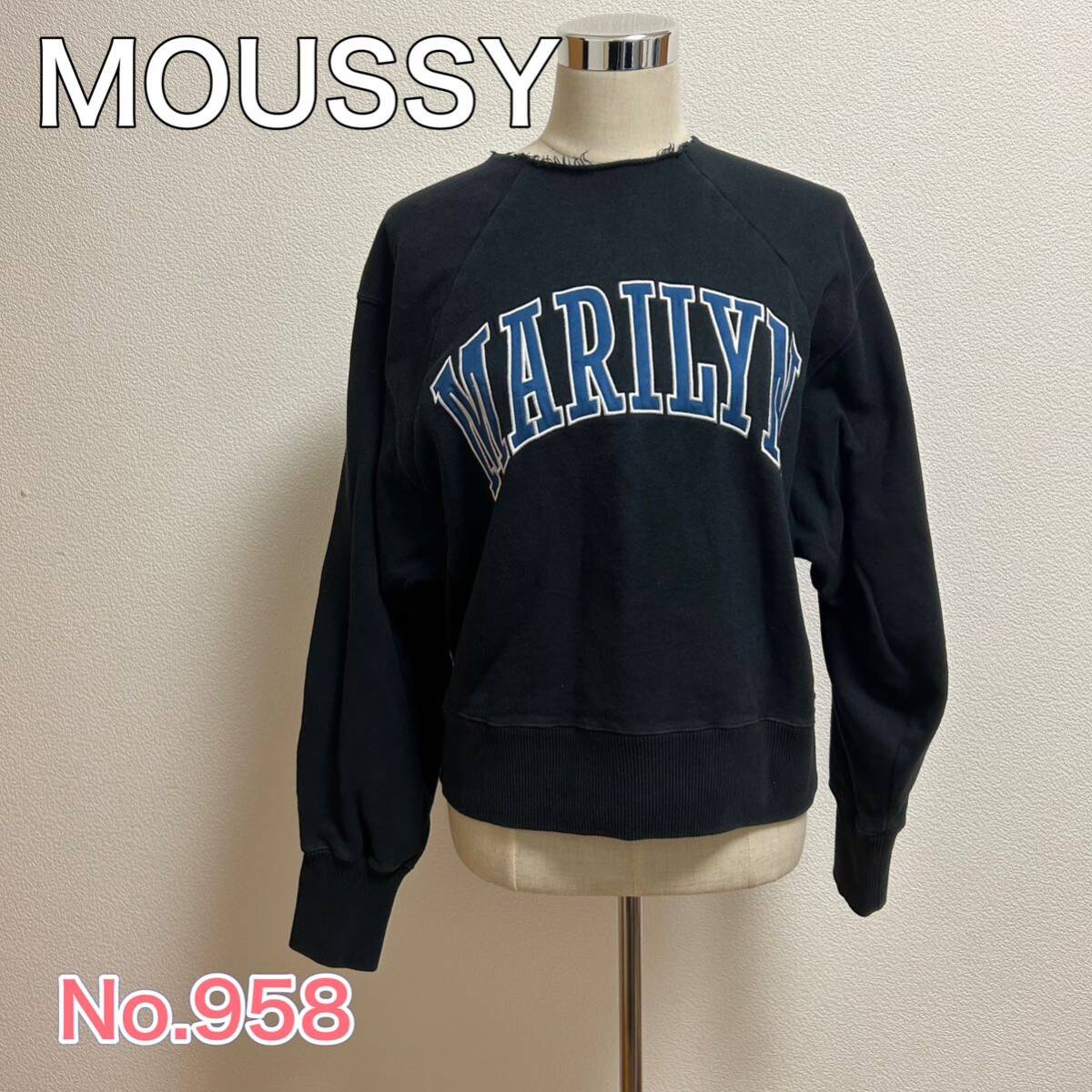 free shipping anonymity delivery MOUSSY sweatshirt sweat Moussy 