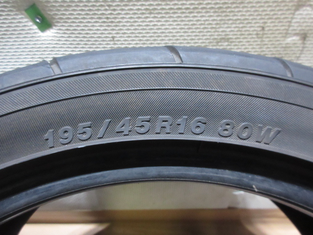 中古タイヤ　195/45R16　ヨコハマ　ADVAN NEOVA ADDB R　6分山　2021年式　2本セット_画像6