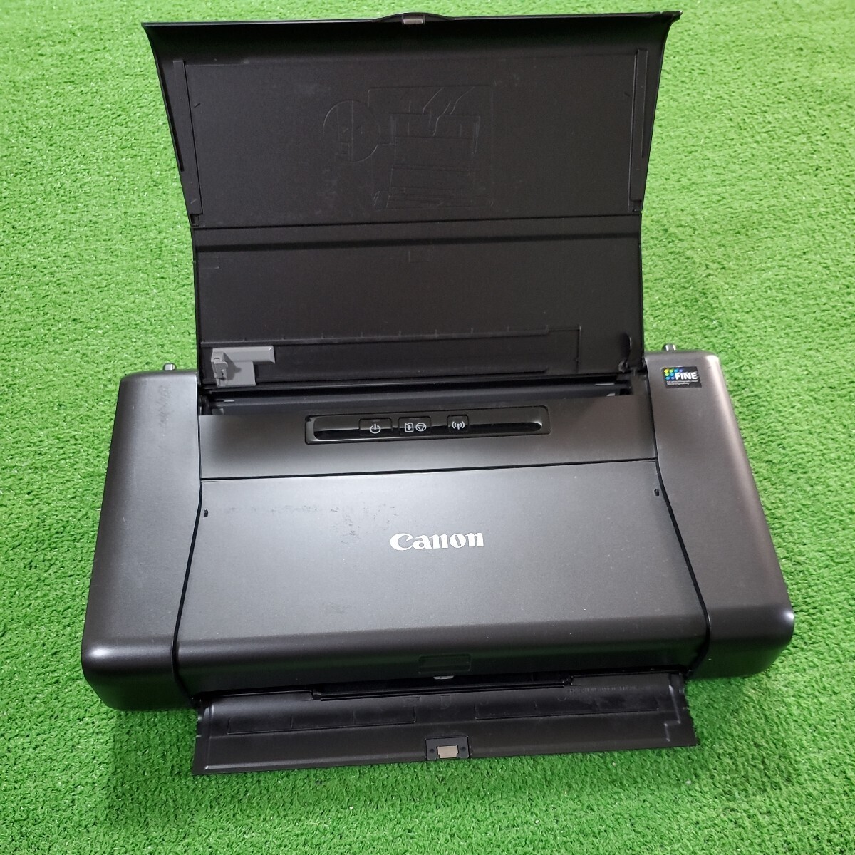 Canon キャノン PIXUS ピクサス インクジェットプリンター iP110 プリンタ ブラック 通電確認済み モバイルプリンター インク おまけの画像3