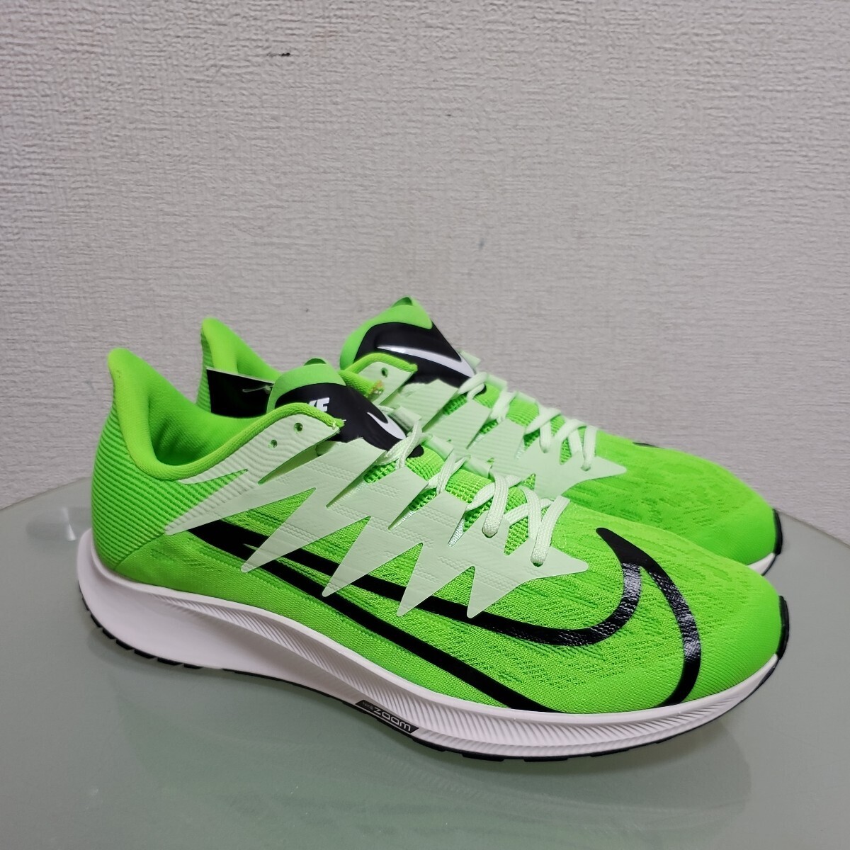 NIKE ナイキ ZOOM RIVAL FLY ズーム ライバル フライ ランニングシューズ スニーカー 26.5㎝ グリーン 新品 未使用 自宅保管品 軽量_画像3