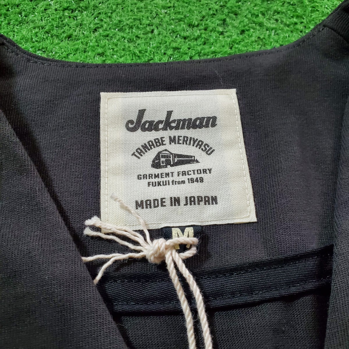 Jackman ジャックマン Grace Owners グレース カーディガン M スミクロ ダークグレー 綿100% サイドポケット 新品 未使用 自宅保管品_画像3