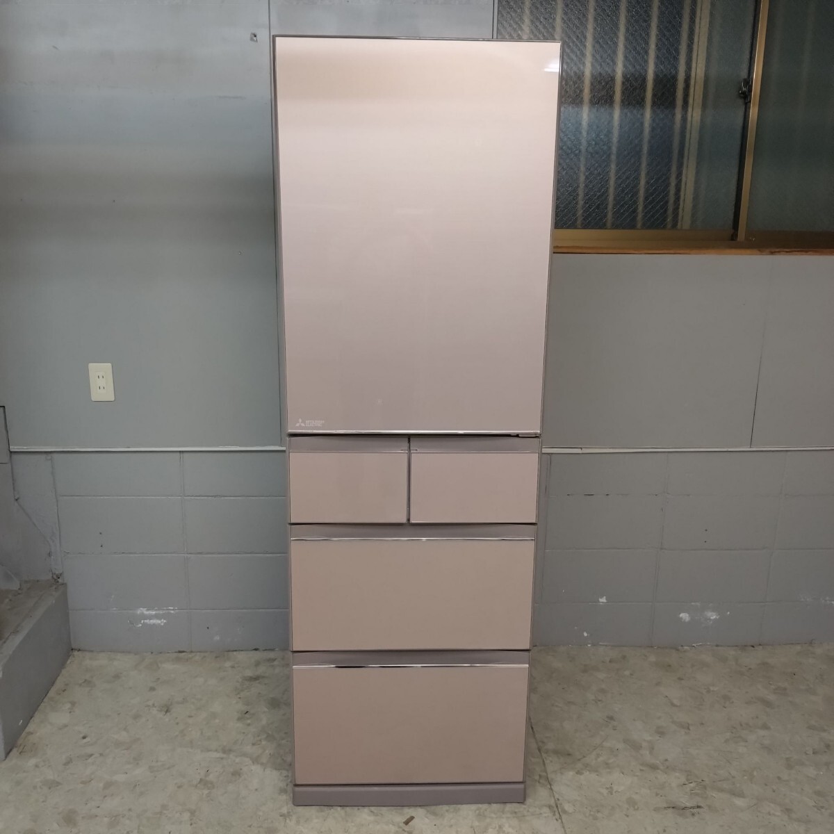 MITSUBISHI 三菱 ノンフロン冷凍冷蔵庫 5ドア MR-B46A 動作確認済み メンテナンス済み 455L 引き取り可能 冷蔵庫_画像1
