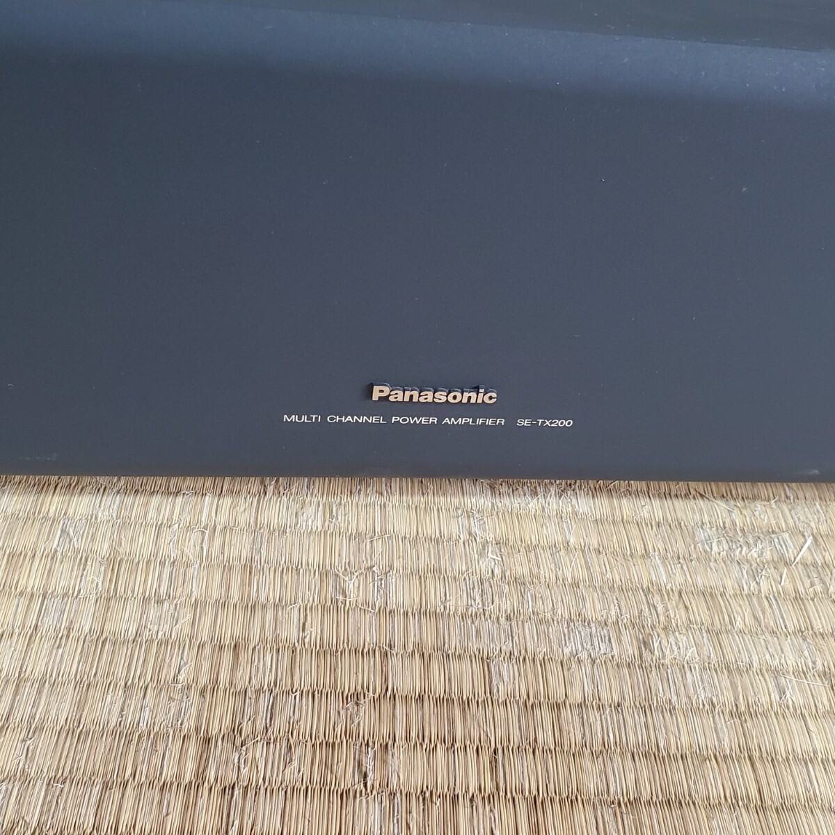 Panasonic パナソニック マルチチャンネルパワーアンプ 通電確認済み SE-TX200 オーディオ機器 音響機器 _画像3