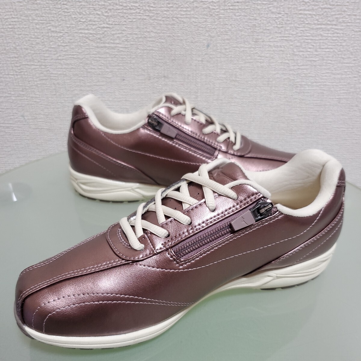 mizuno Mizuno прогулочные туфли спортивные туфли 24.5. bronze цвет боковой Zip популярный модель прекрасный товар 