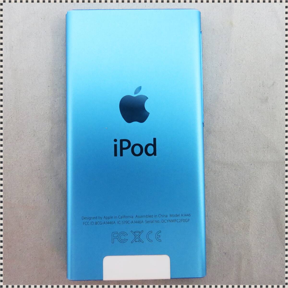 Apple iPod nano 第7世代 本体 ブルー 16GB A1446 本体のみ HA051413_画像3