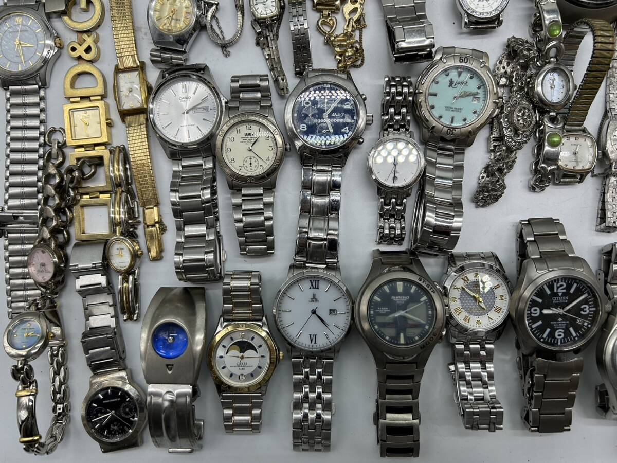 ジャンク 腕時計 150本以上 D&G YSL GIVENCHY SKAGEN SEIKO CITIZEN G-SHOCK Baby-G ブランド まとめ売り 大量 まとめて 動作未確認品_画像2