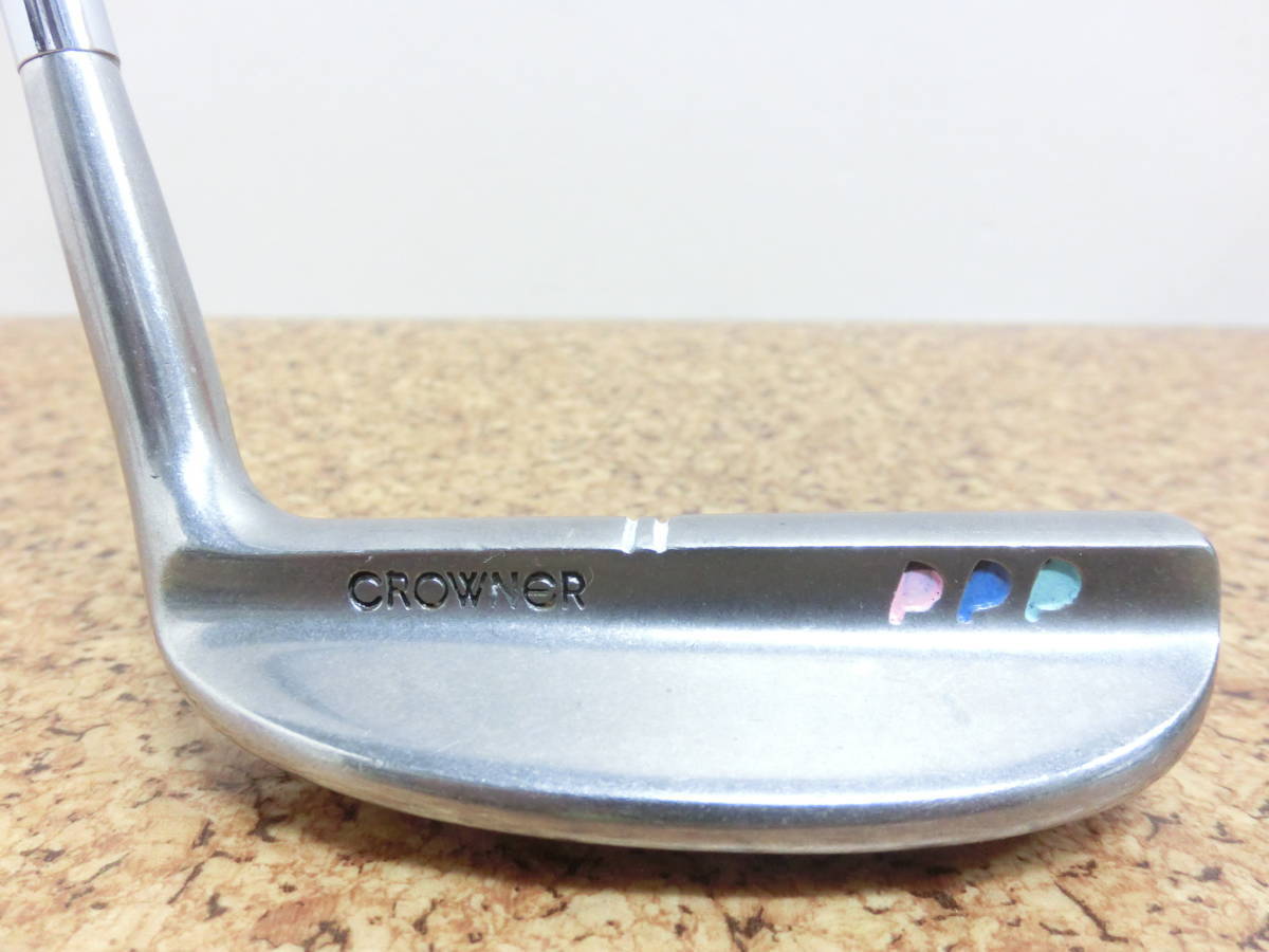 希少 レディース♪CROWNER クラウナー NOBEL LADY Ⅱ α-01 L字パター 32.5インチ 純正スチールシャフト 中古品♪T1481_画像4