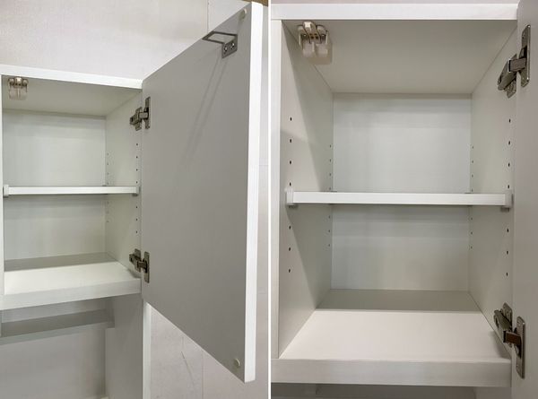 ニトリ/NITORI キッチンボード ソレル 幅100 ホワイト レンジボード カップボード 食器棚 中古家具 店頭引取歓迎 R8336_画像4